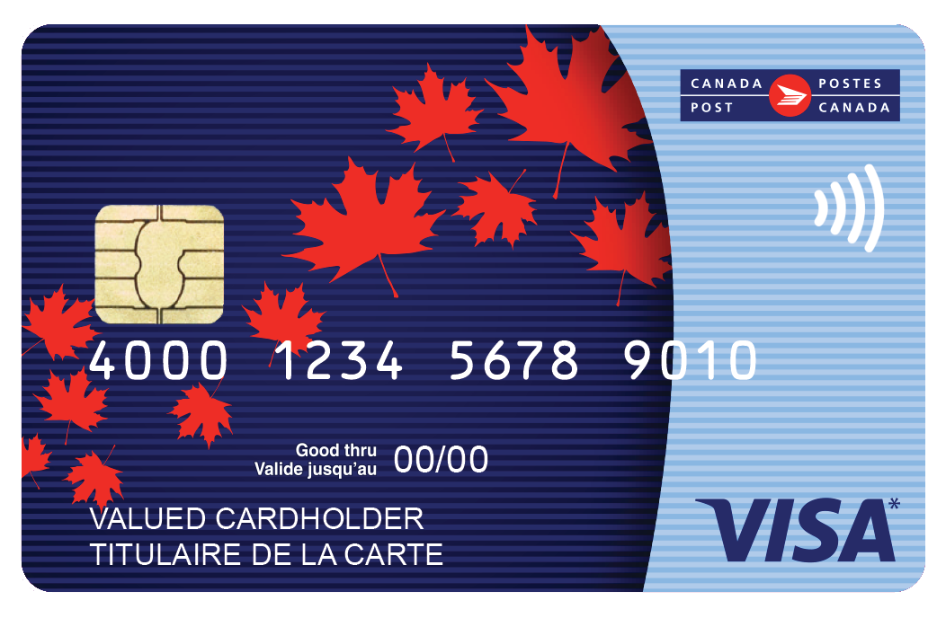 Carte Visa prépayée rechargeable de Postes Canada